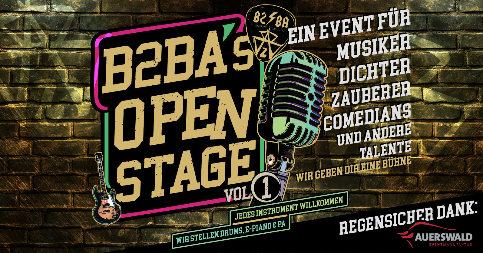B2BA’s Open Stage Vol. 1