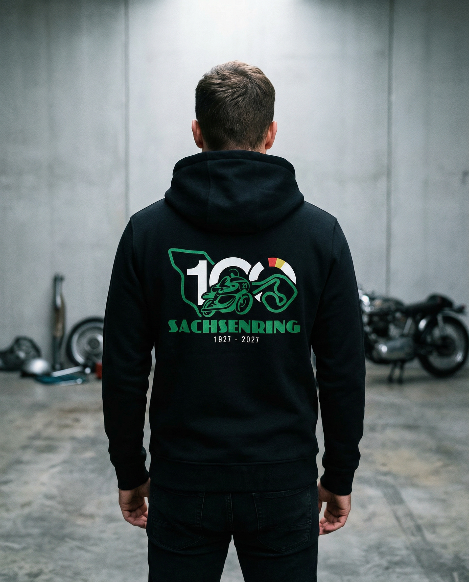 100 Jahre Sachsenring Logo Unisex Hoodie