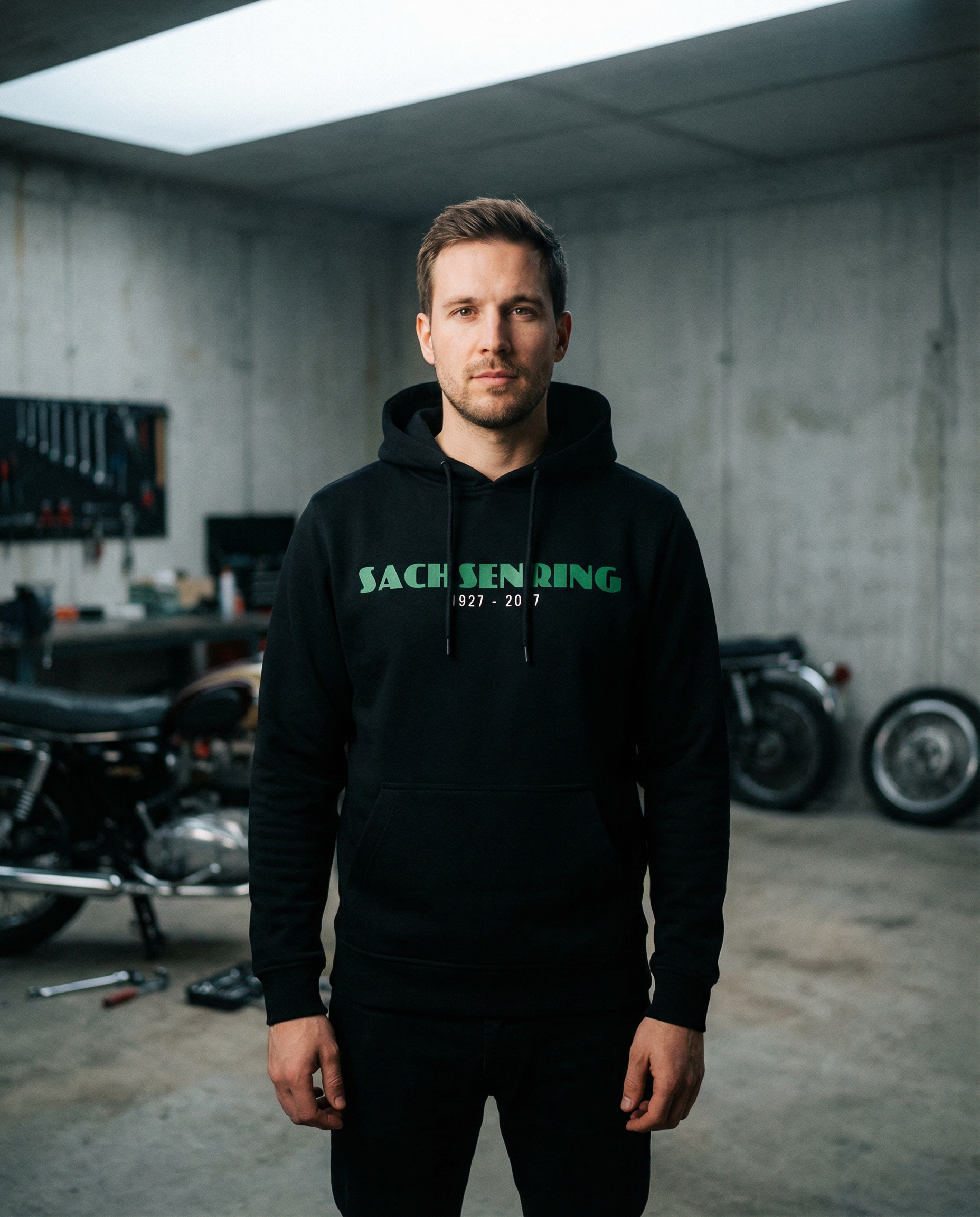 100 Jahre Sachsenring Logo Unisex Hoodie