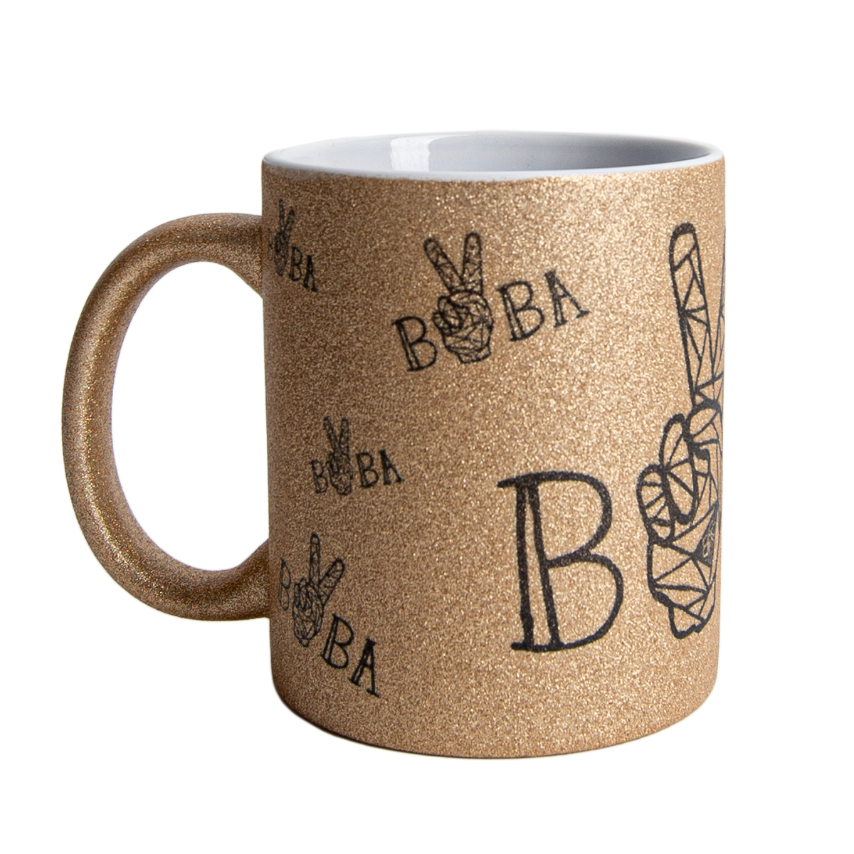 Coffee Cup "Peace" Gold