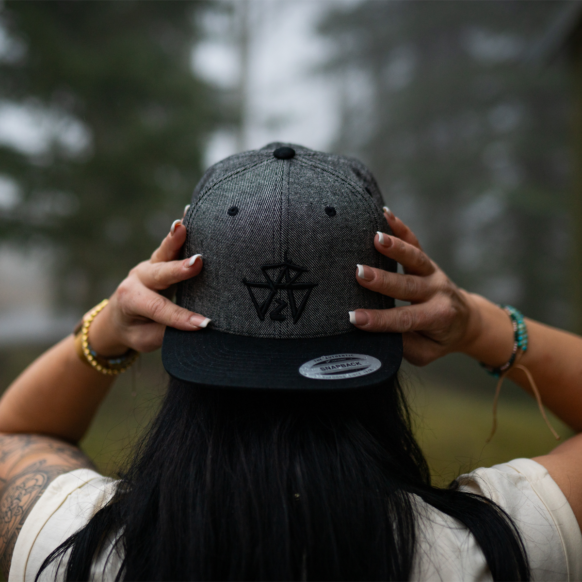 Scratch'n'Stones Snapback Cap Black Melange