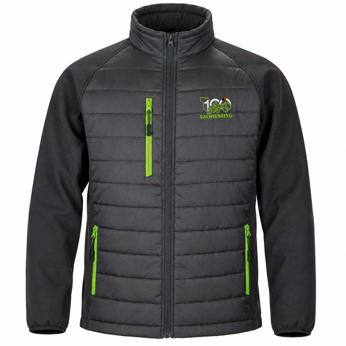 100 Jahre Sachsenring Logo Unisex Hybrid Jacke
