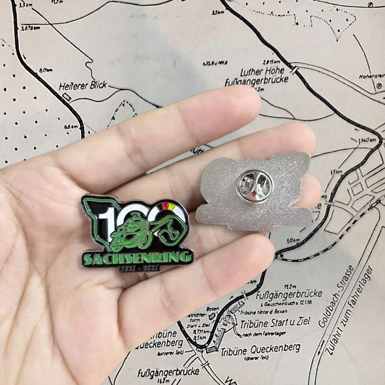 Pin "100 Jahre Sachsenring"