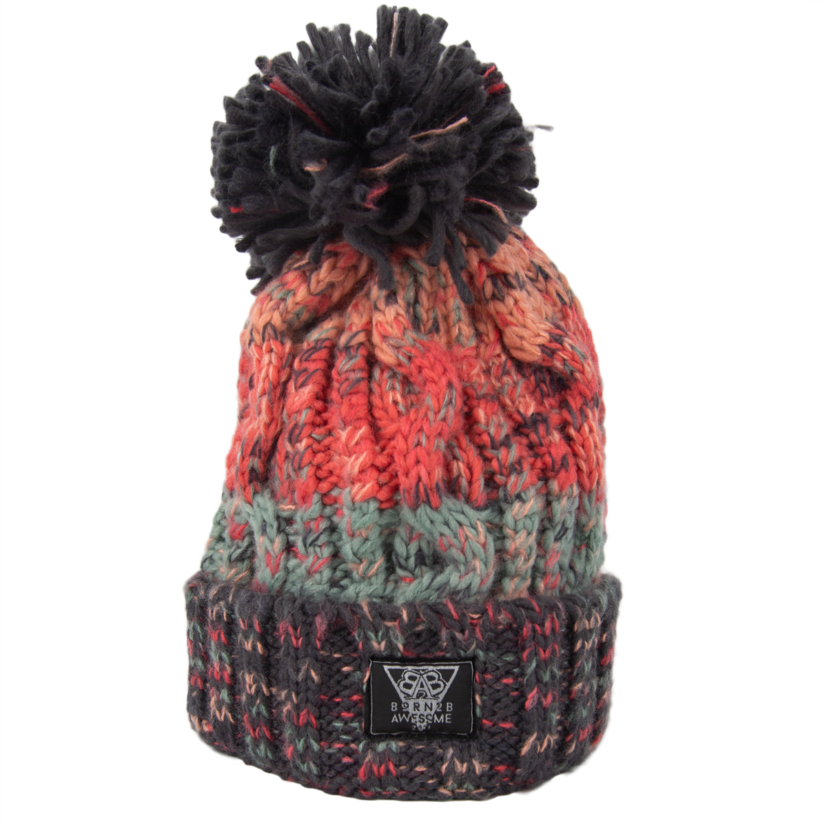 Corkskrew Bobble Beanie "Melon"