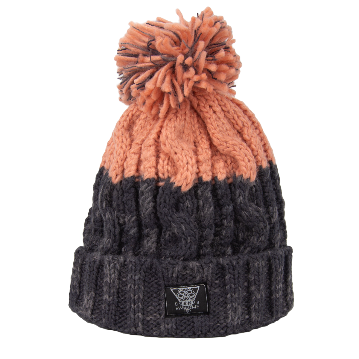 Corkskrew Bobble Beanie "Graupi"