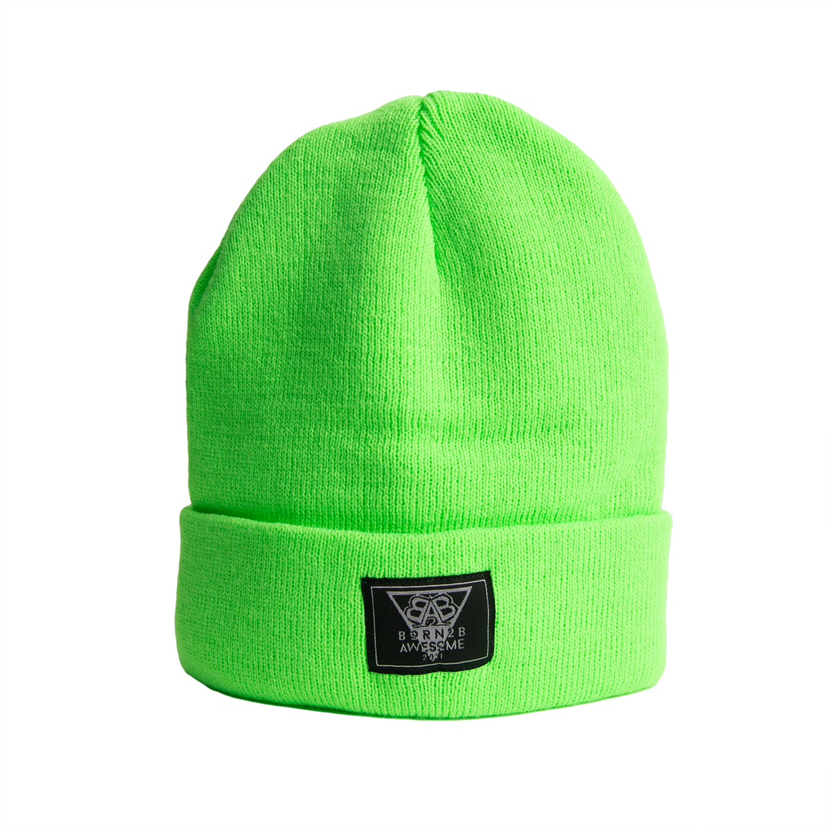 Daily Beanie "Awesome Man" Neon Grün