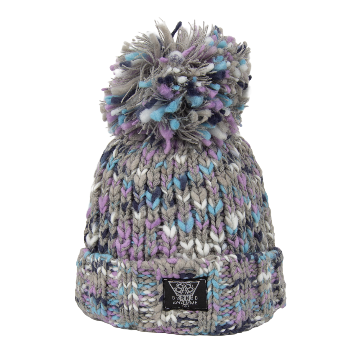 Twister Bobble Beanie "Lavender"