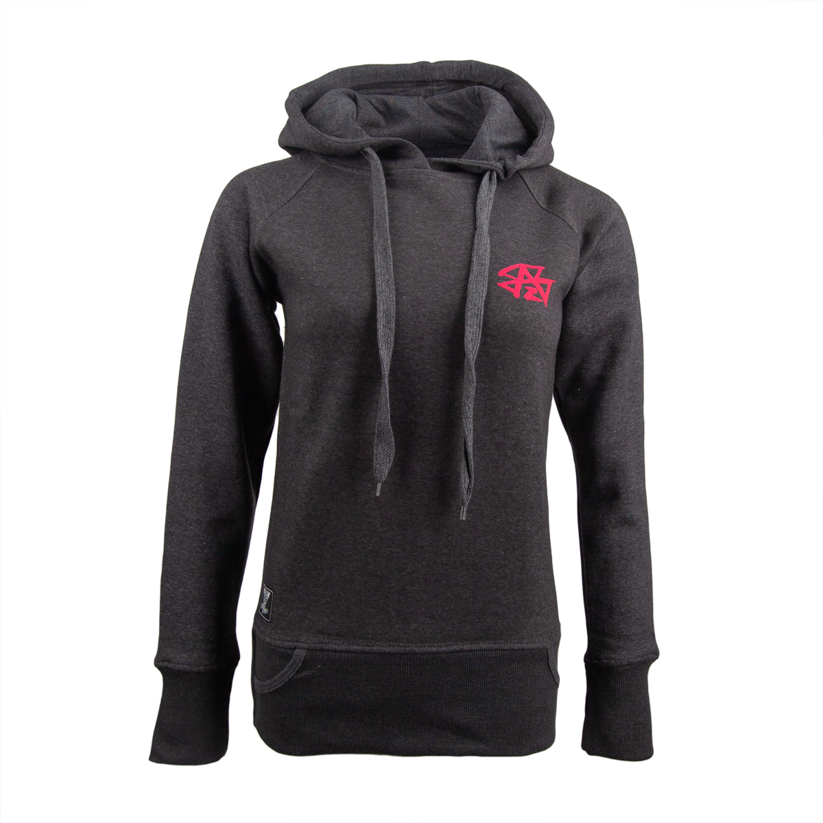 Awesomaniac Girlie Hoodie Heather Black