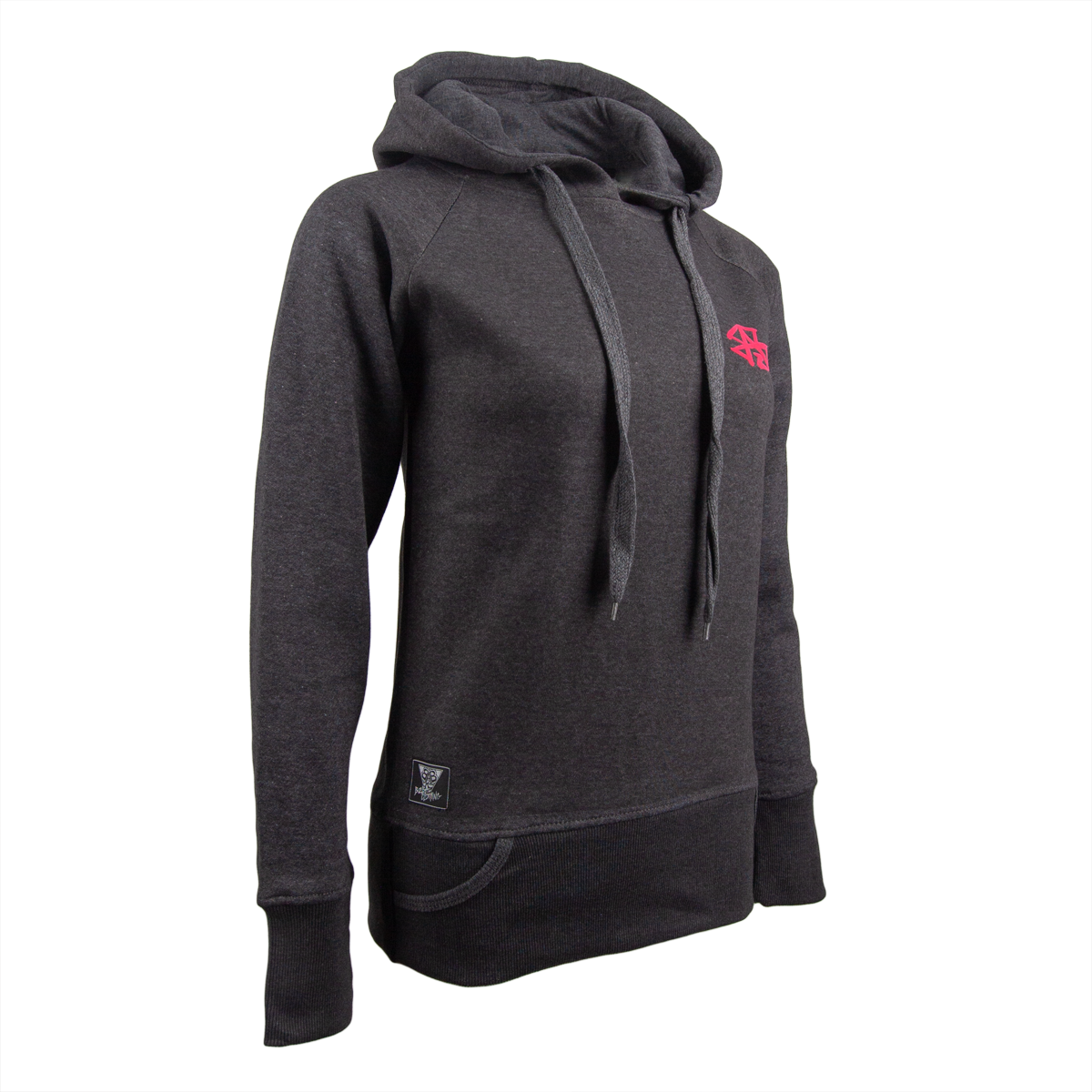 Awesomaniac Girlie Hoodie Heather Black