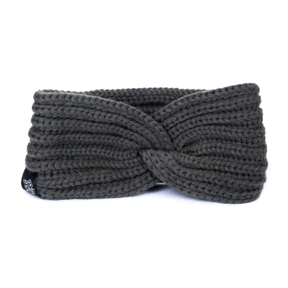 Knitted Head Band Heather Black - B2BA Clothing