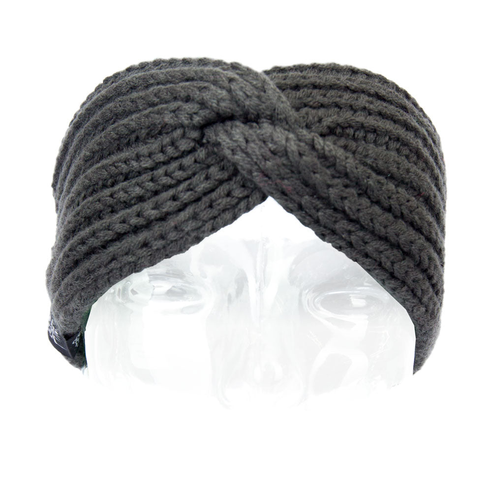 Knitted Head Band Heather Black - B2BA Clothing