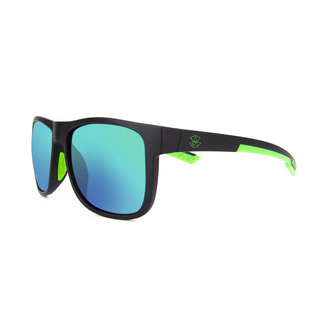 B2BA Sunglasses Mirror Schwarz-Grün - B2BA Clothing