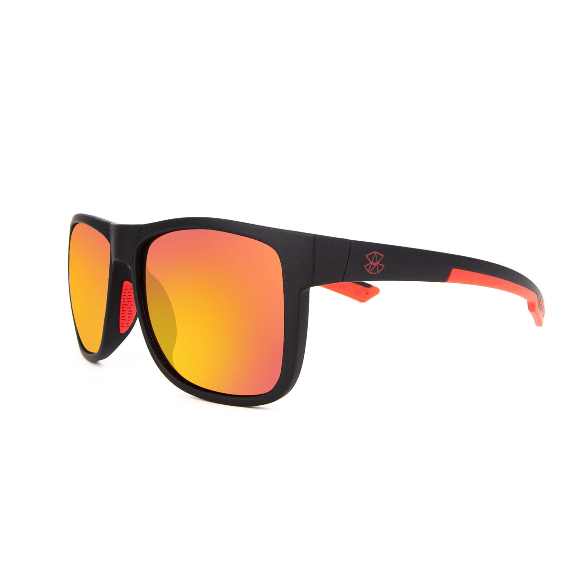 B2BA Sunglasses Mirror Schwarz-Rot - B2BA Clothing