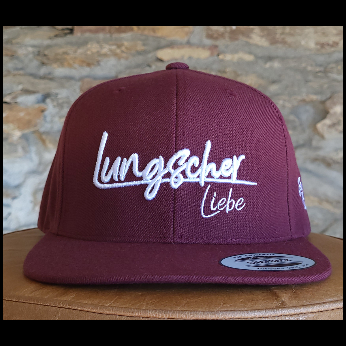 Lungscher Liebe Snapback Cap Bordeaux - B2BA Clothing