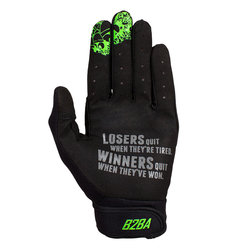 Stars Race Glove Schwarz Grün B2BA - B2BA Clothing