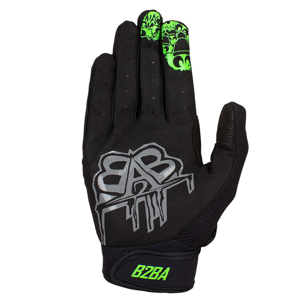 Stars Race Glove Schwarz Grün B2BA - B2BA Clothing
