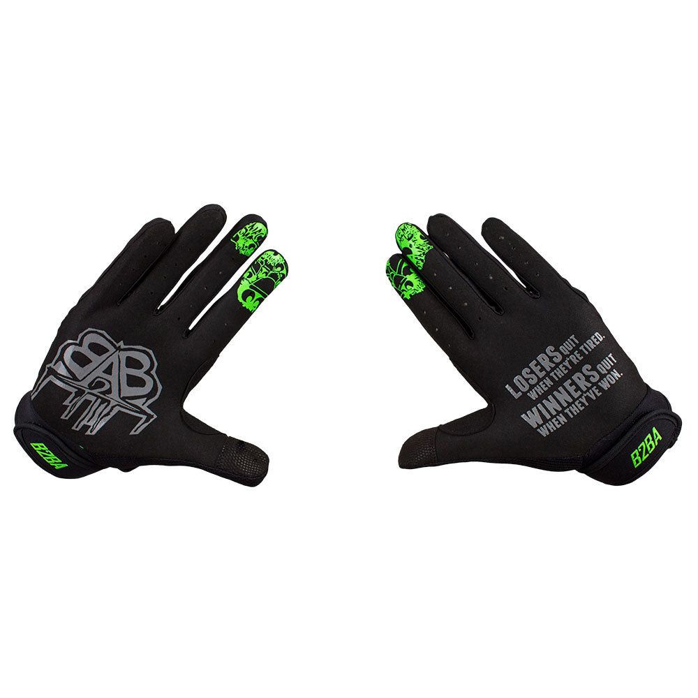 Stars Race Glove Schwarz Grün B2BA - B2BA Clothing