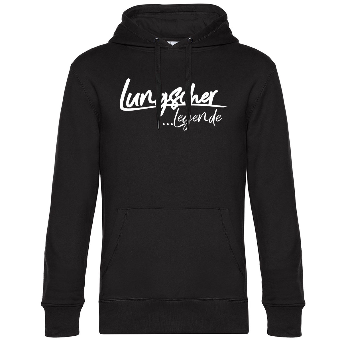 Lungscher Liebe Herren Hoodie Schwarz - B2BA Clothing black / S / Legende