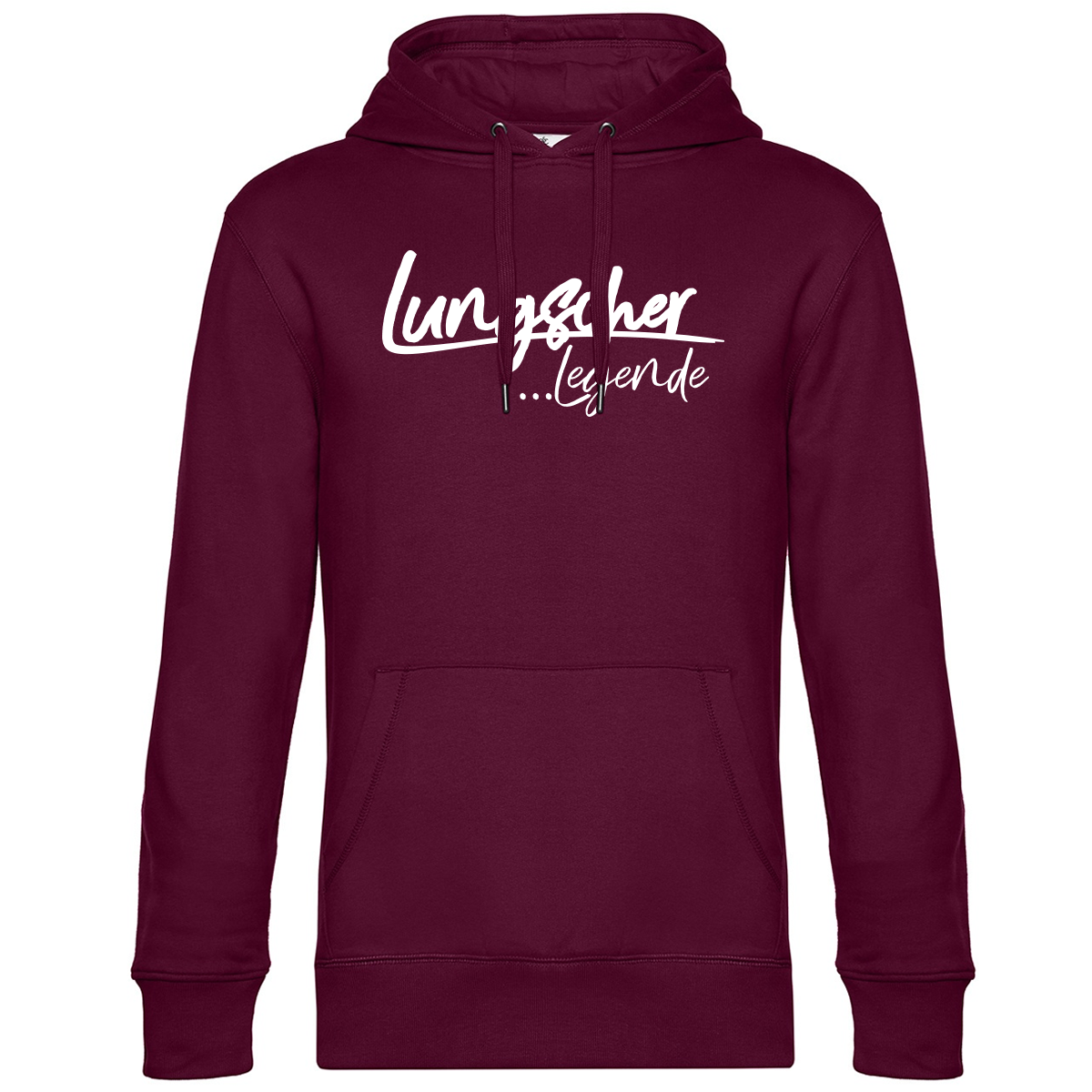 Lungscher Liebe Herren Hoodie Bordeaux - B2BA Clothing red / XS / Legende