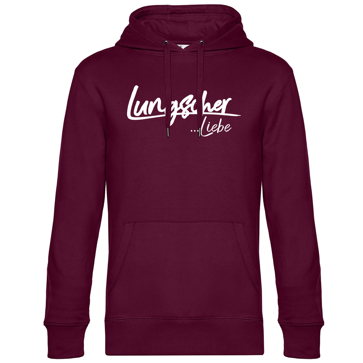 Lungscher Liebe Herren Hoodie Bordeaux - B2BA Clothing red / XS / Liebe