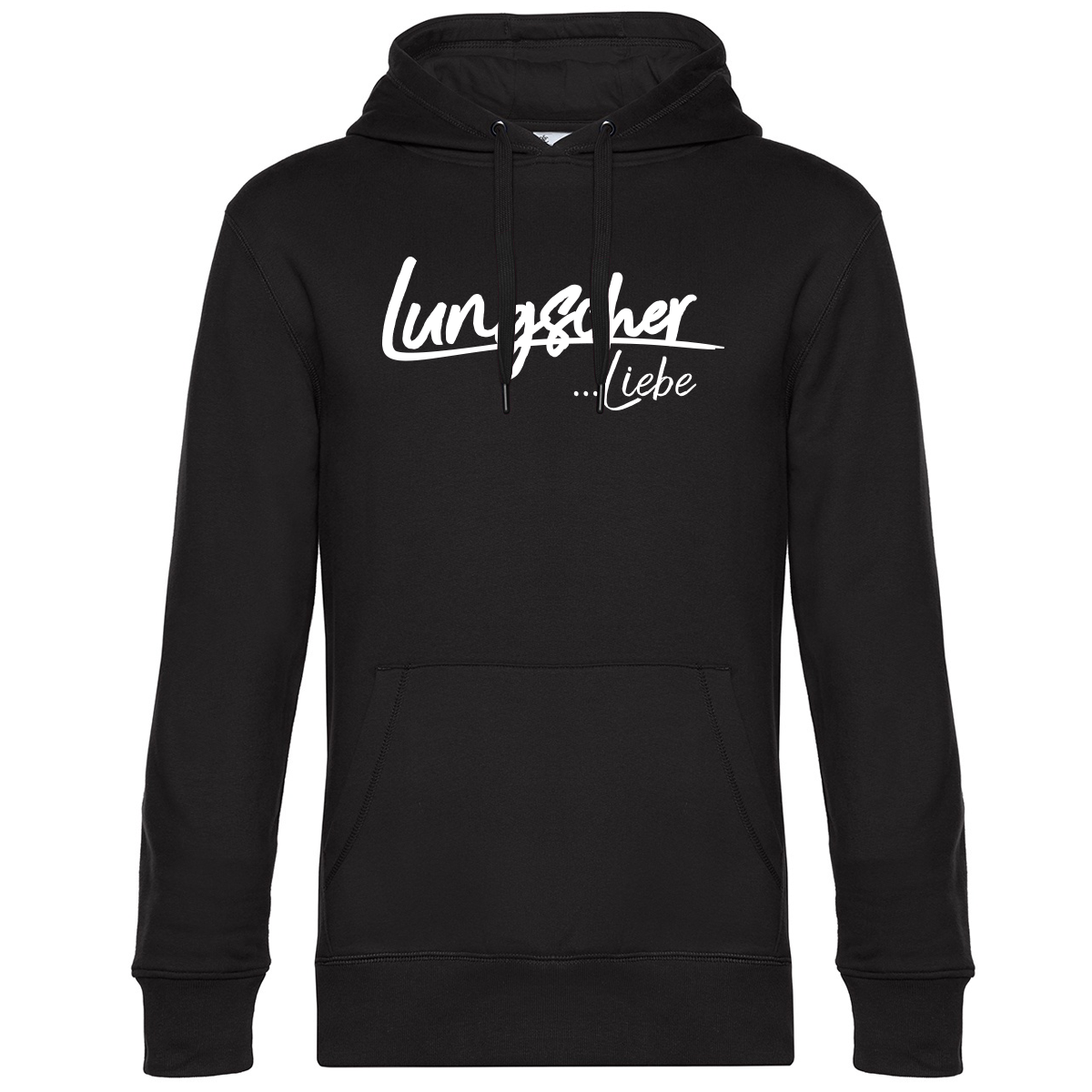 Lungscher Liebe Herren Hoodie Schwarz - B2BA Clothing black / S / Liebe