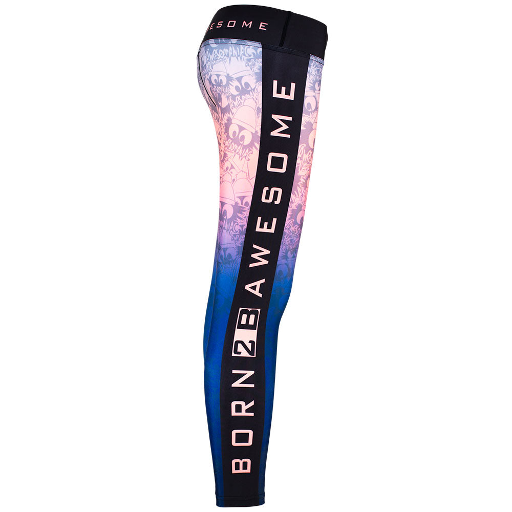 B2BA Blue Greddies Leggings - B2BA Clothing