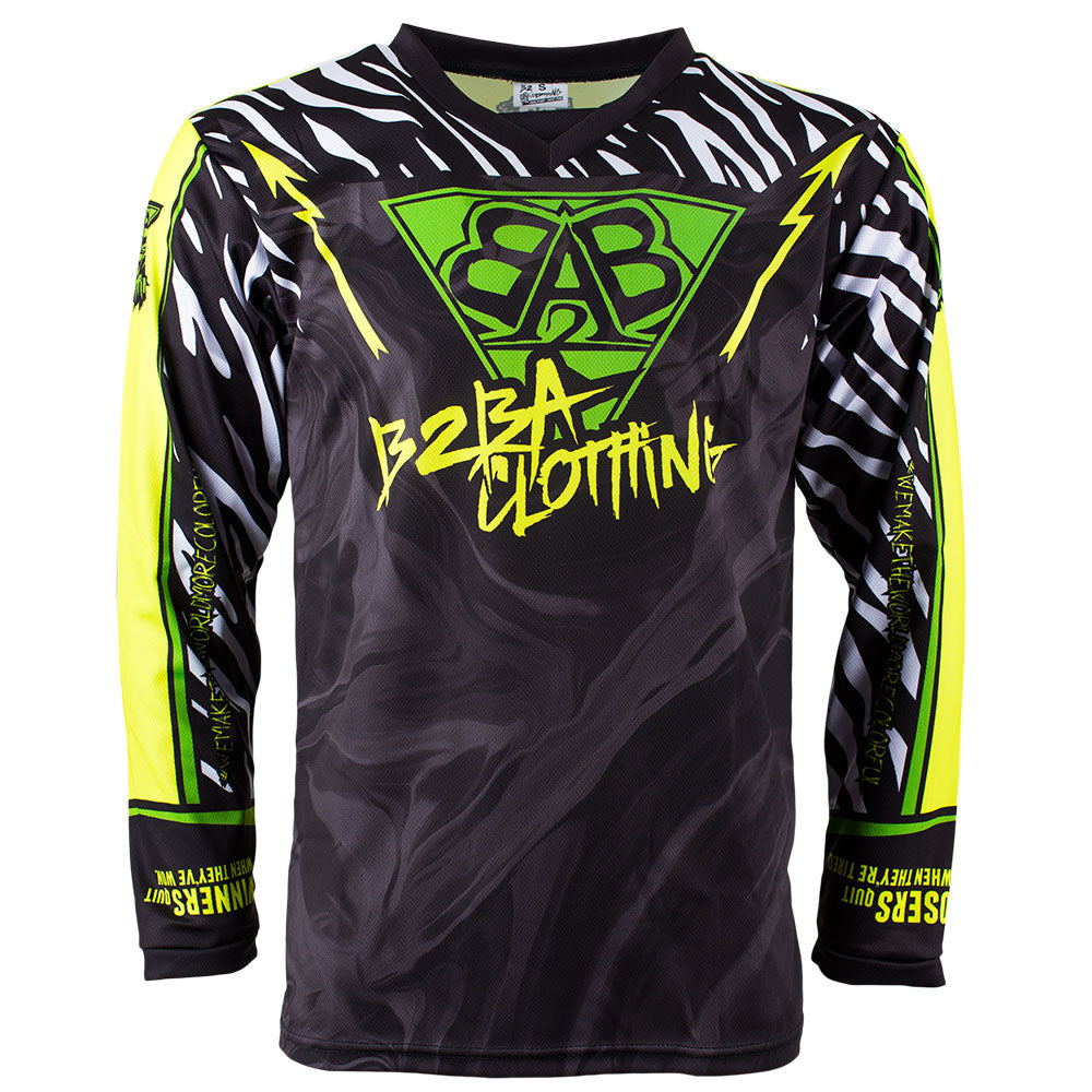 Race Jersey Neon Zebra - B2BA Clothing multicolor / S