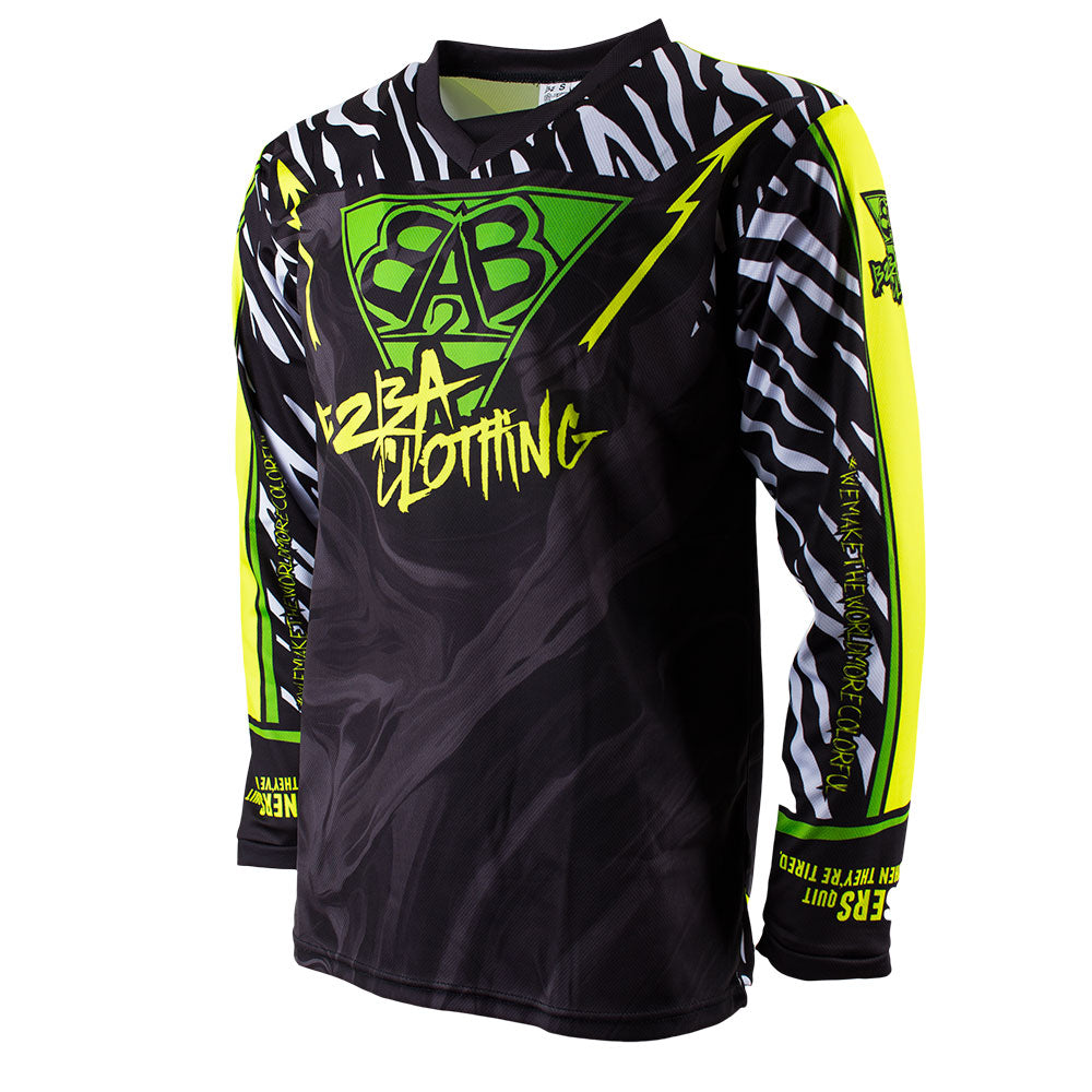 Race Jersey Neon Zebra - B2BA Clothing