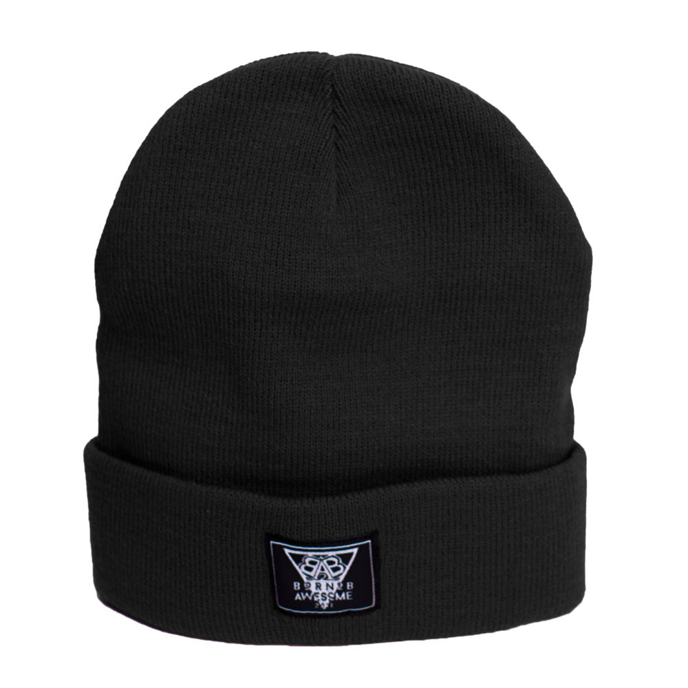 Daily Beanie "Awesome Man" Black - B2BA Clothing