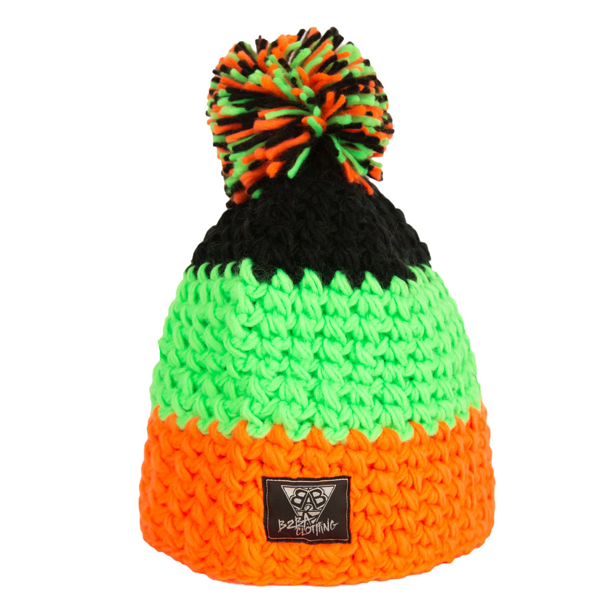 Knitted Bobble Beanie "Killerorange" - B2BA Clothing