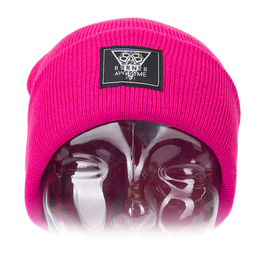 Daily Beanie "Awesome Man" Pink - B2BA Clothing