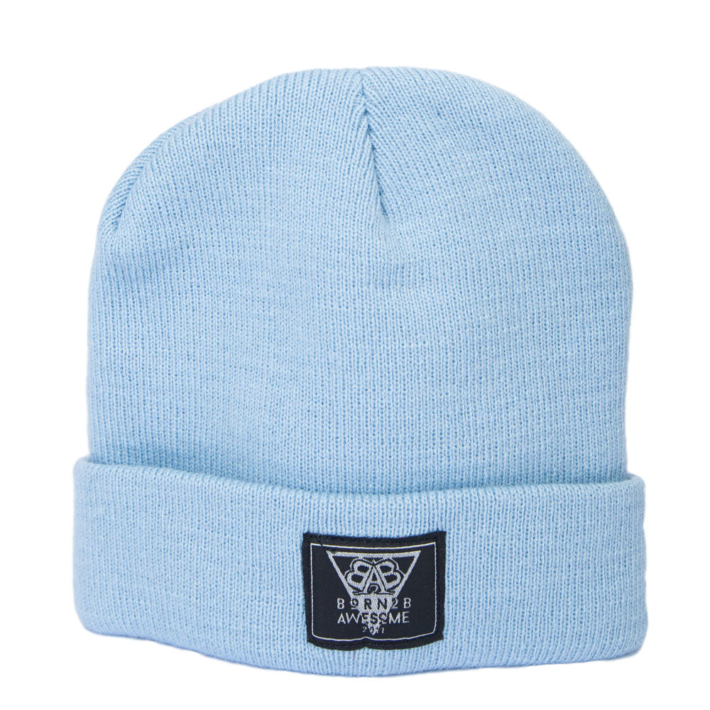 KIDS Daily Beanie "Awesome Man" Light Blue - B2BA Clothing