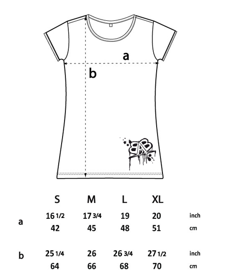SXNRNG Girlie T-Shirt Weiß - B2BA Clothing