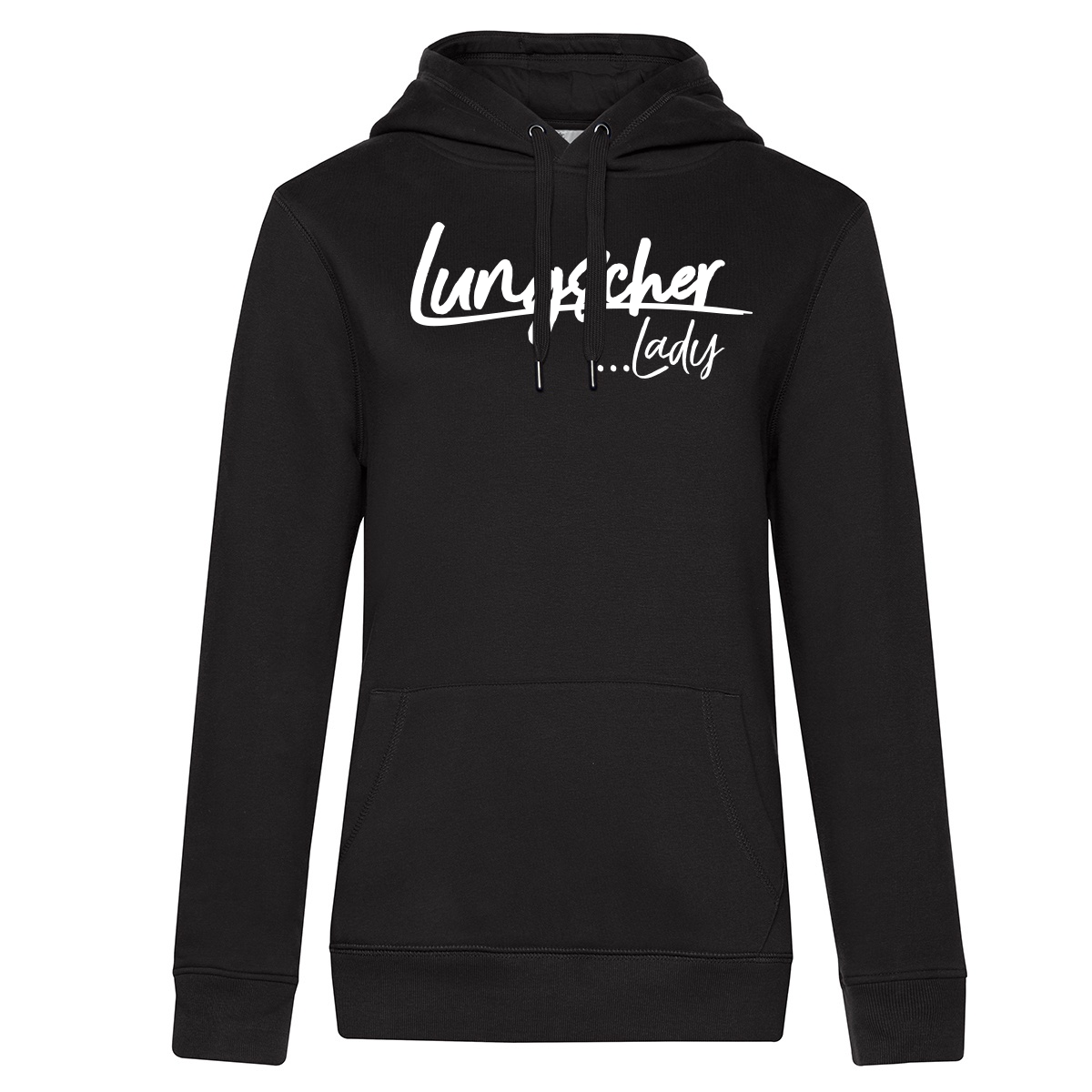 Lungscher Liebe Damen Hoodie Schwarz - B2BA Clothing black / S / Lady