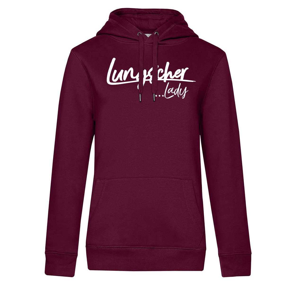 Lungscher Liebe Damen Hoodie Bordeaux - B2BA Clothing red / S / Lady