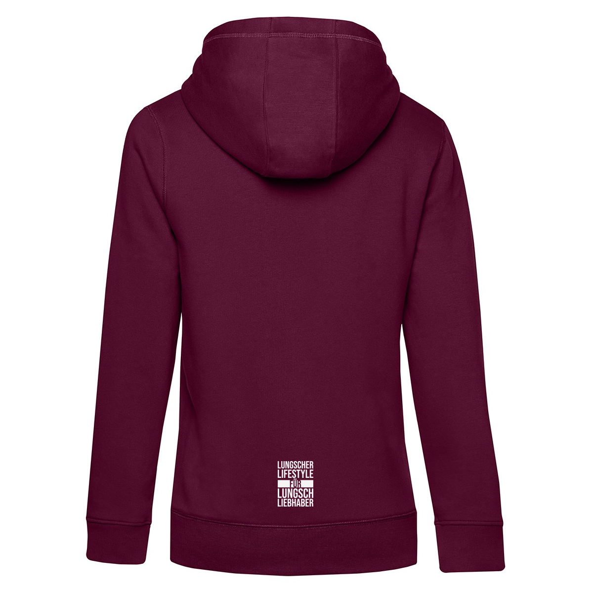 Lungscher Liebe Damen Hoodie Bordeaux - B2BA Clothing