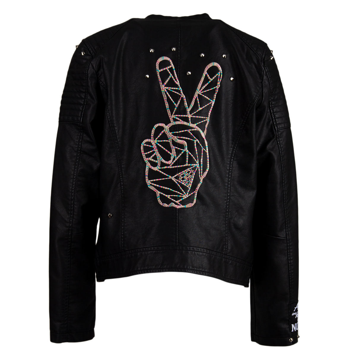 Peace Girlie Lederjacke - B2BA Clothing