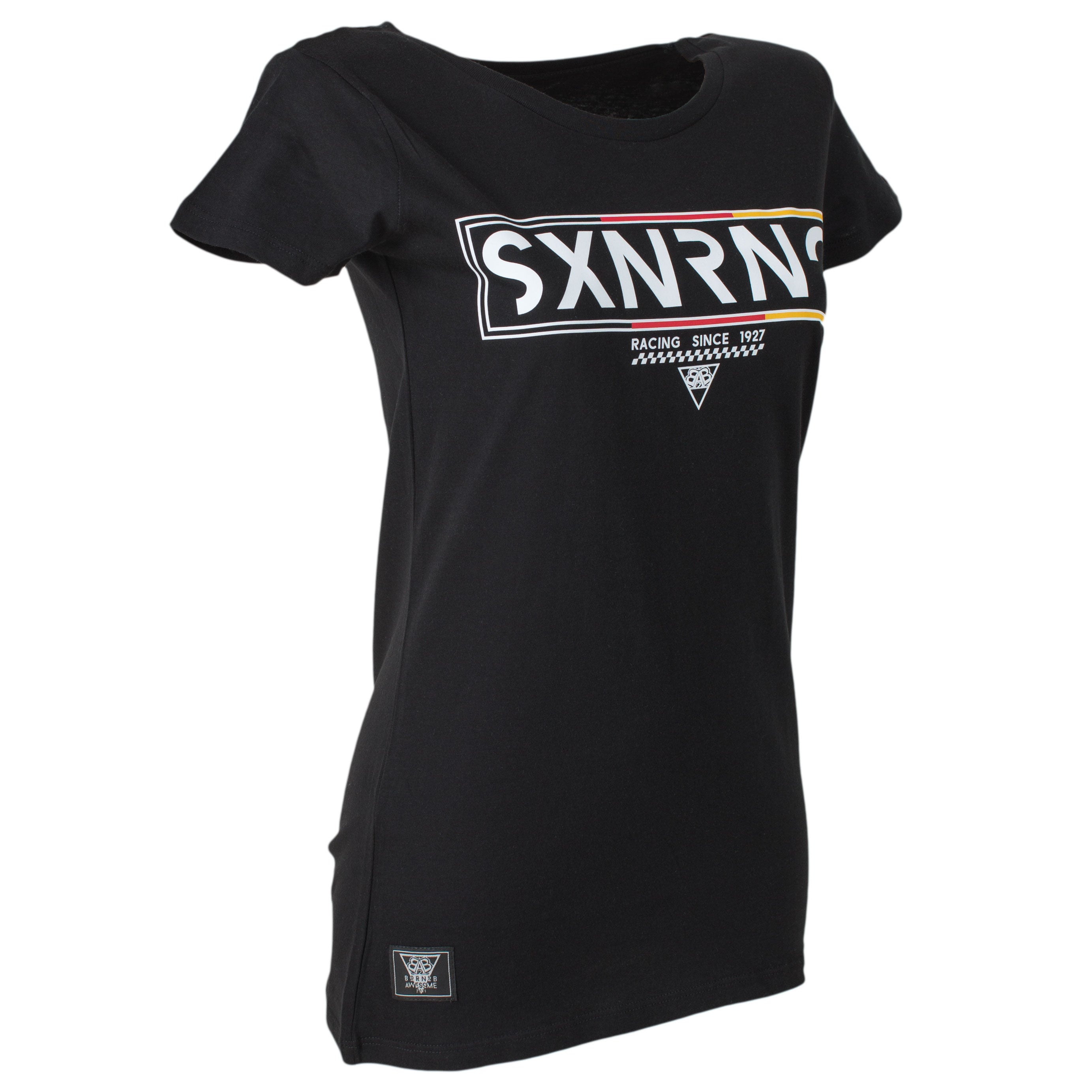 SXNRNG BLOCK Girlie T-Shirt Black - B2BA Clothing