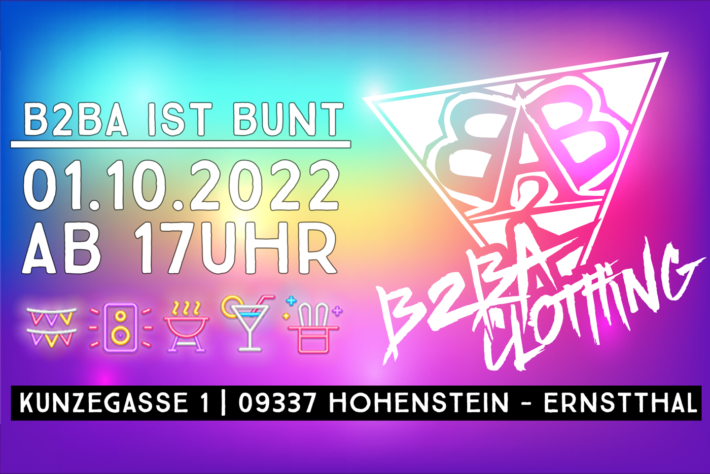 B2BA ist Bunt Veranstanltungsbild