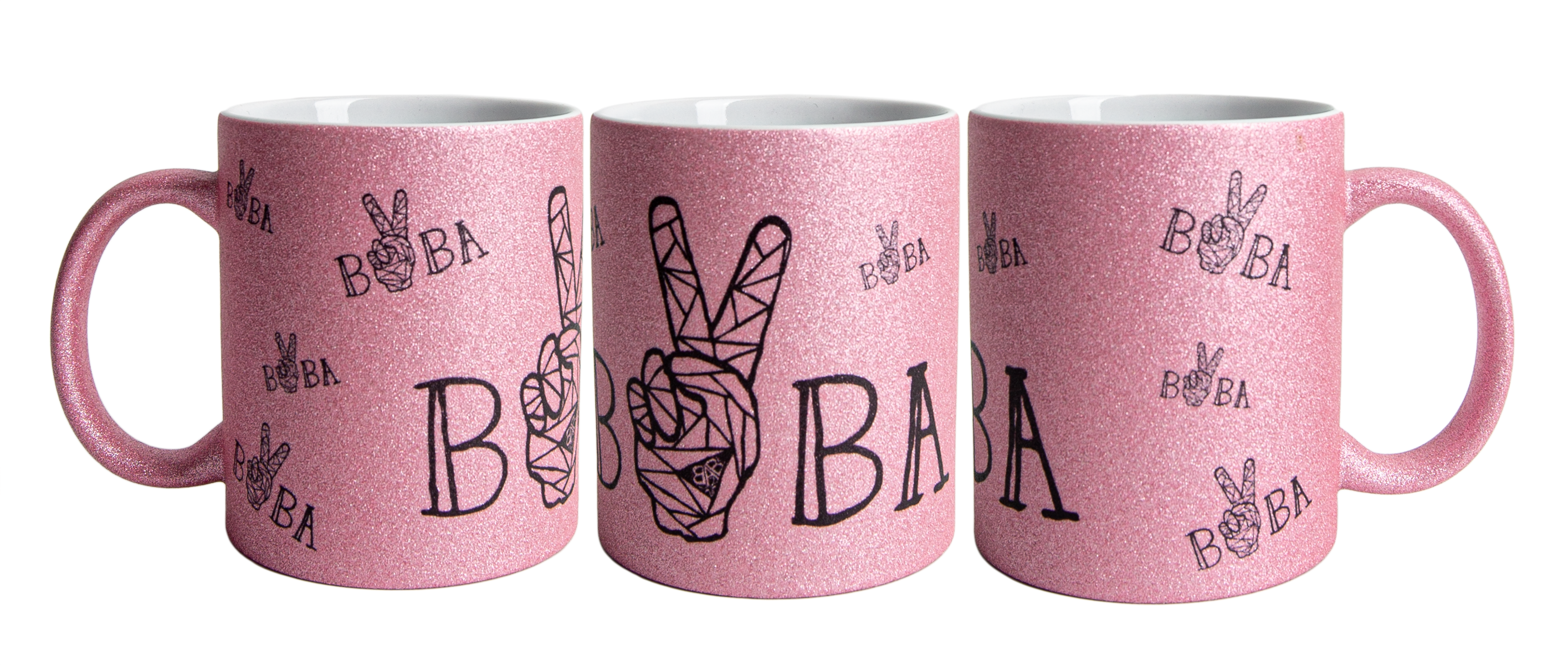 Coffee Cup "Peace" Pink