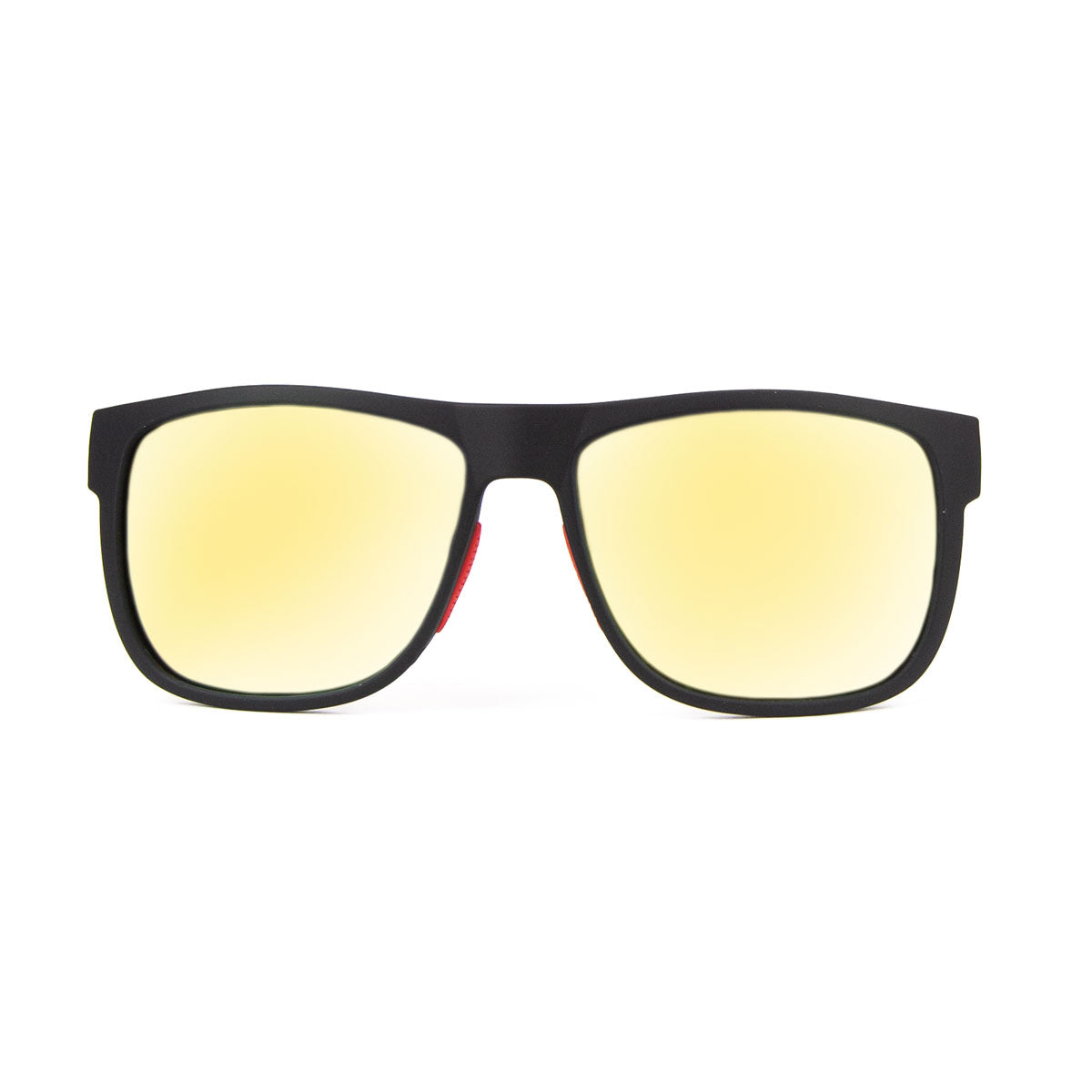 B2BA Sunglasses SXNRNG Gold Mirror Lens Schwarz-Rot - B2BA Clothing