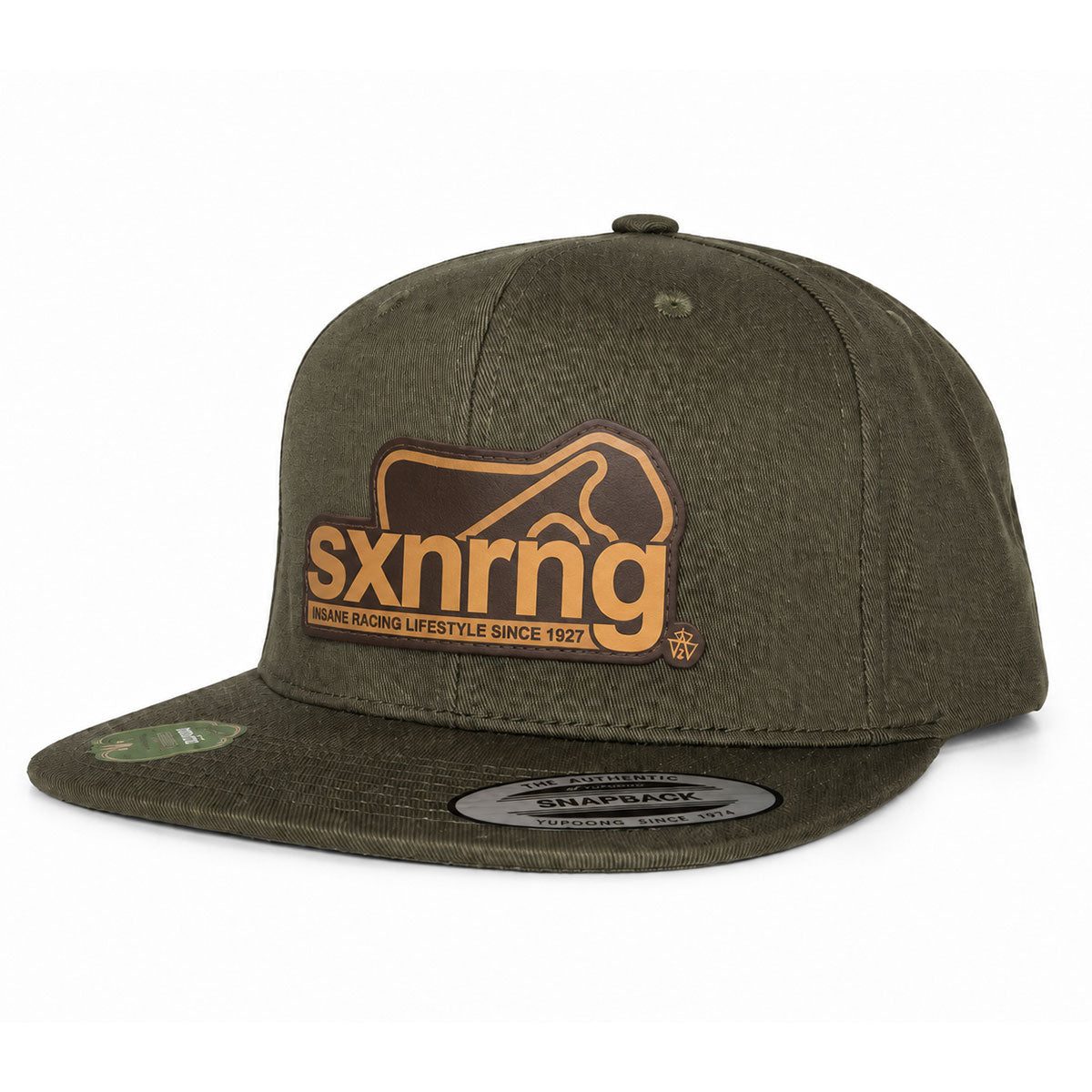 SXNRNG Leather Patch Cap