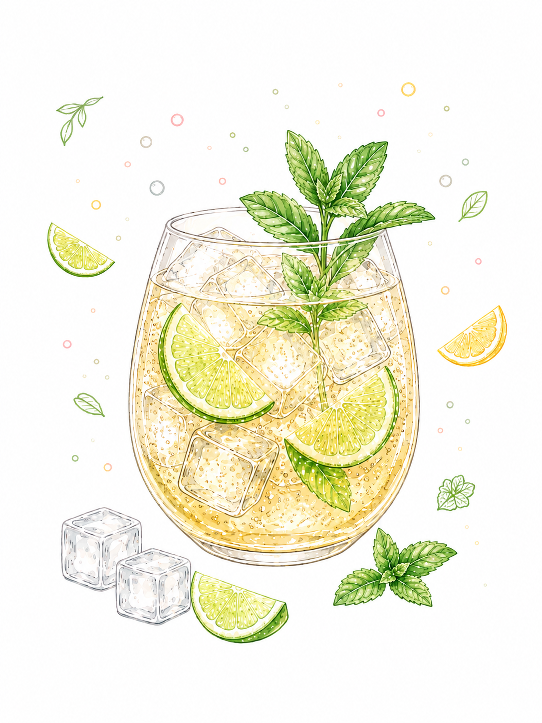 Reborn Garten-Grafik – Botanicals Illustration
