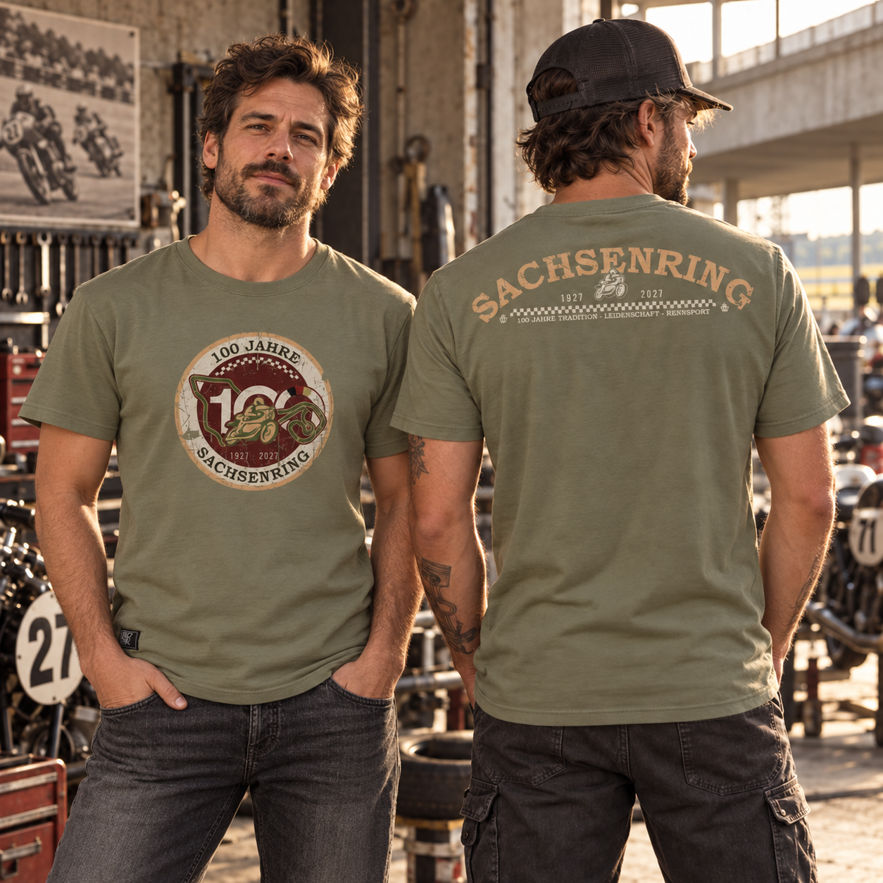 100 Jahre Sachsenring Retro T-Shirt