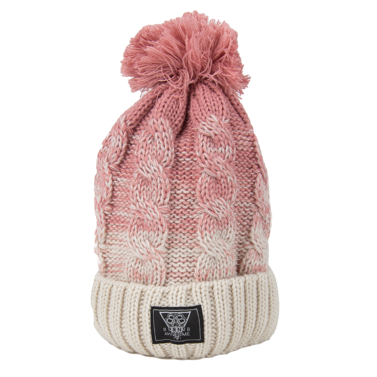 Ombre Bobble Beanie "Pink"