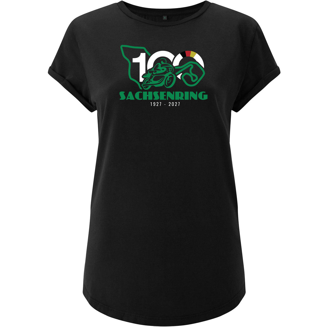 100 Jahre Sachsenring Logo Girlie T-Shirt