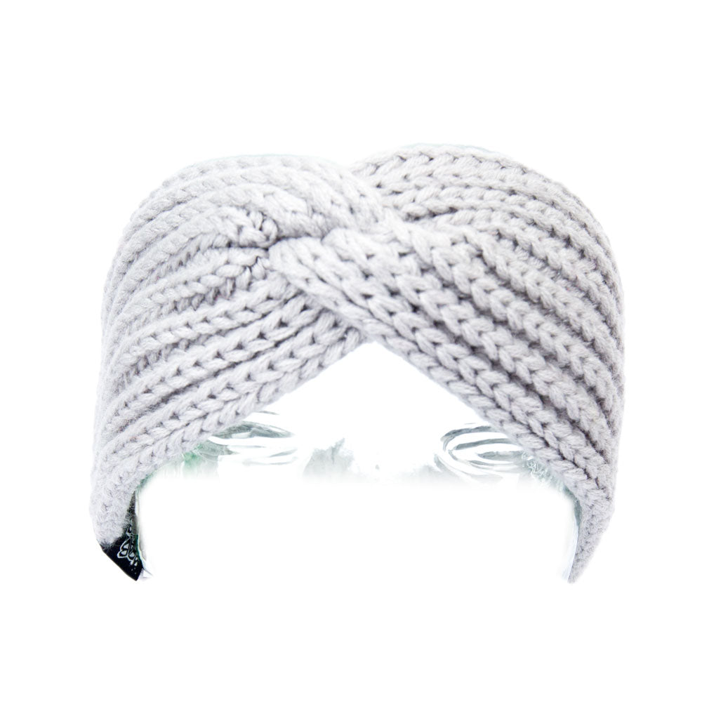 Knitted Head Band Heather Grey - B2BA Clothing