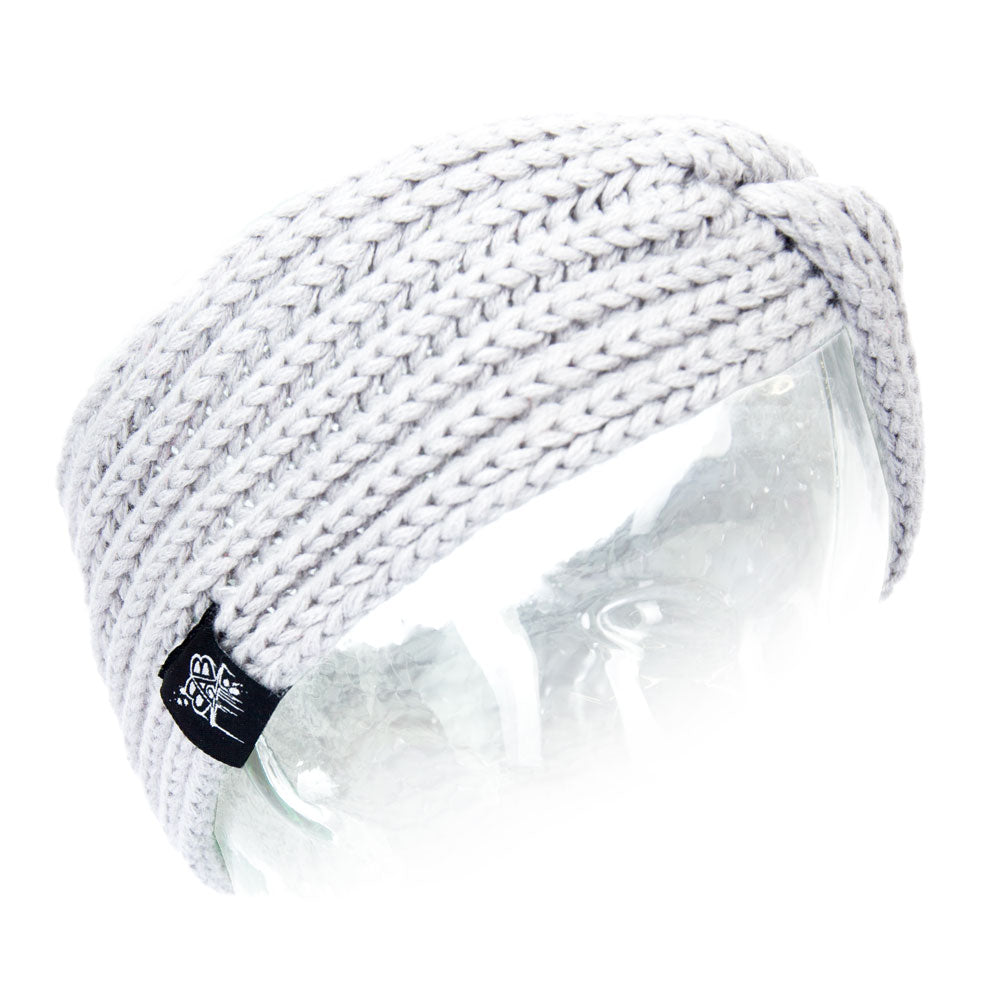 Knitted Head Band Heather Grey - B2BA Clothing