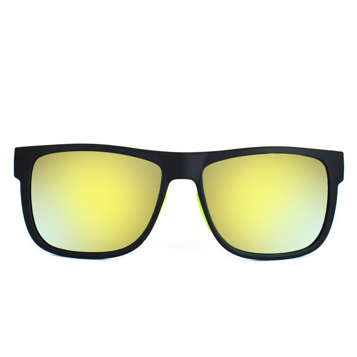 B2BA Sunglasses Mirror Schwarz-Gelb - B2BA Clothing