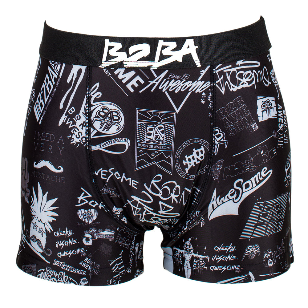 B2BA Chaos Boxershort - B2BA Clothing black / S